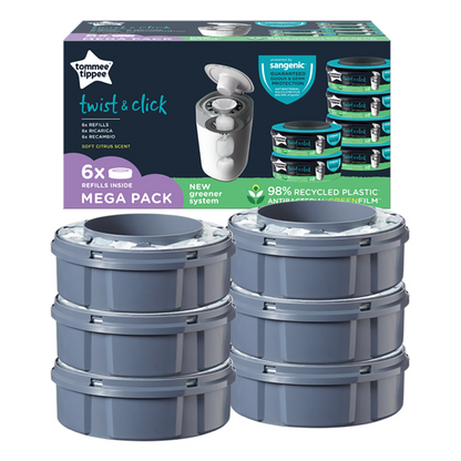 Tommee Tippee blöjhink påfyllningskassett Sangenic Tec citrus, 6 st