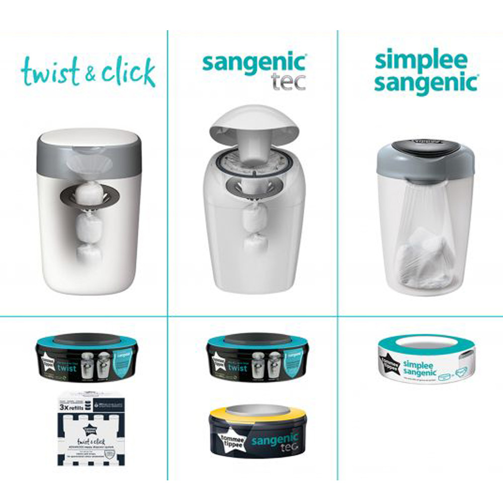 Tommee Tippee blöjhink påfyllningskassett Sangenic Tec citrus, 12 st
