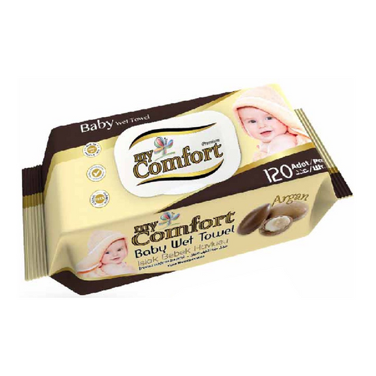 My Comfort våtservett med lock, 120 stycken, med arganolja