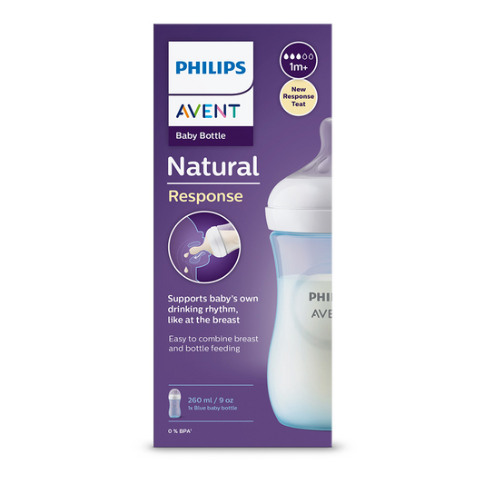 Philips AVENT nappflaska Natural Response 260ml blå