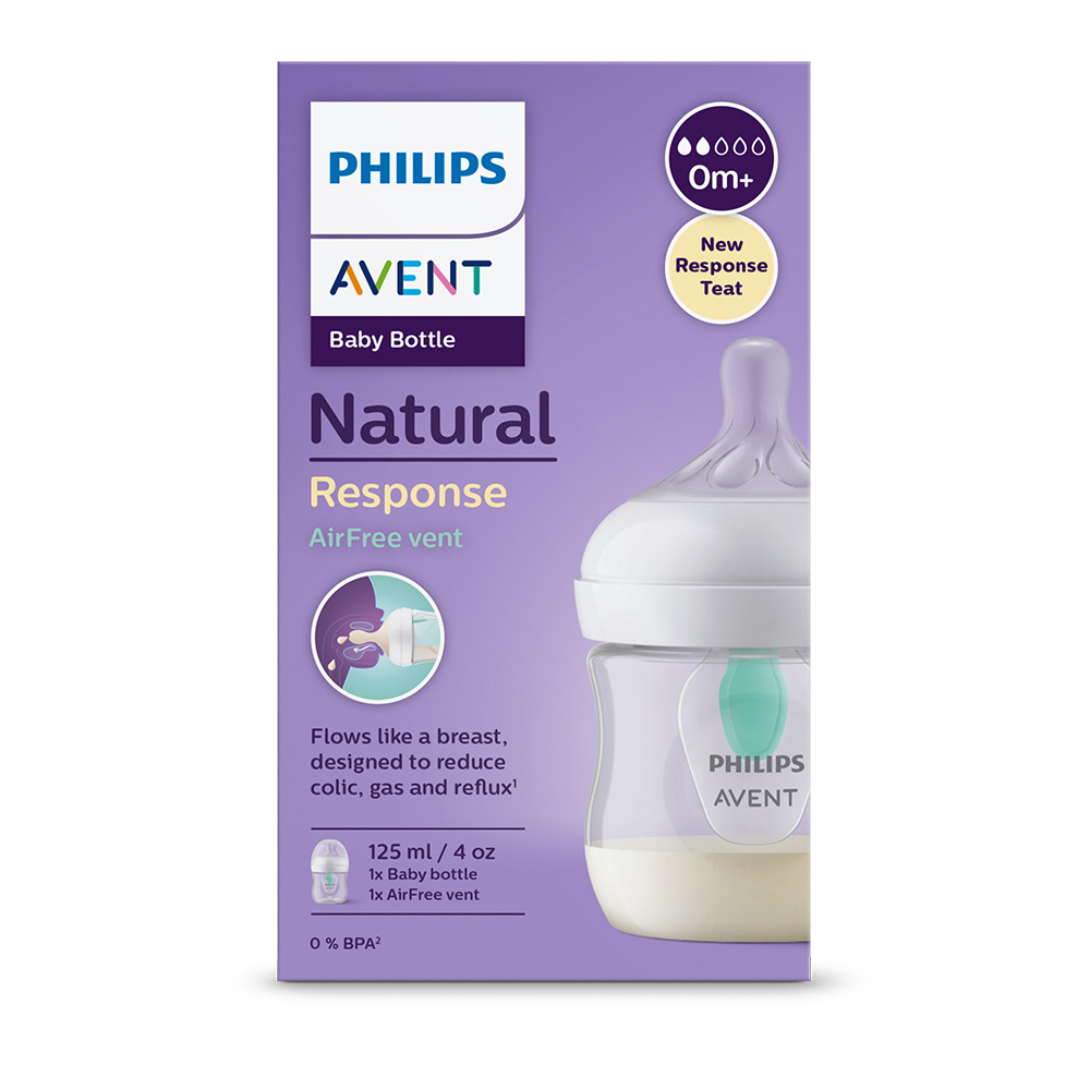 Philips AVENT nappflaskan Natural Response Airfree 125ml