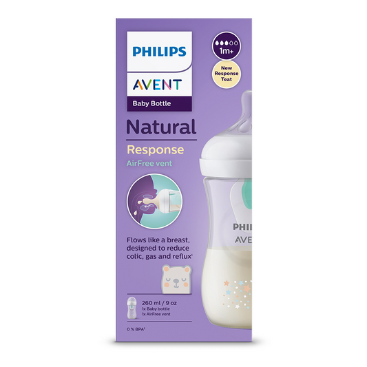 Philips AVENT nappflaska Natural Response AirFree 260ml björn