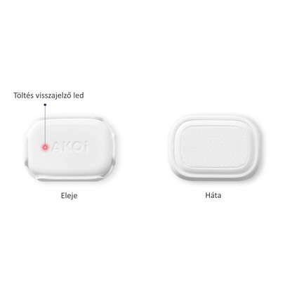 AKOi Heart baby monitor 3 i 1 – rörelse-, vändnings- och blöjövervakare